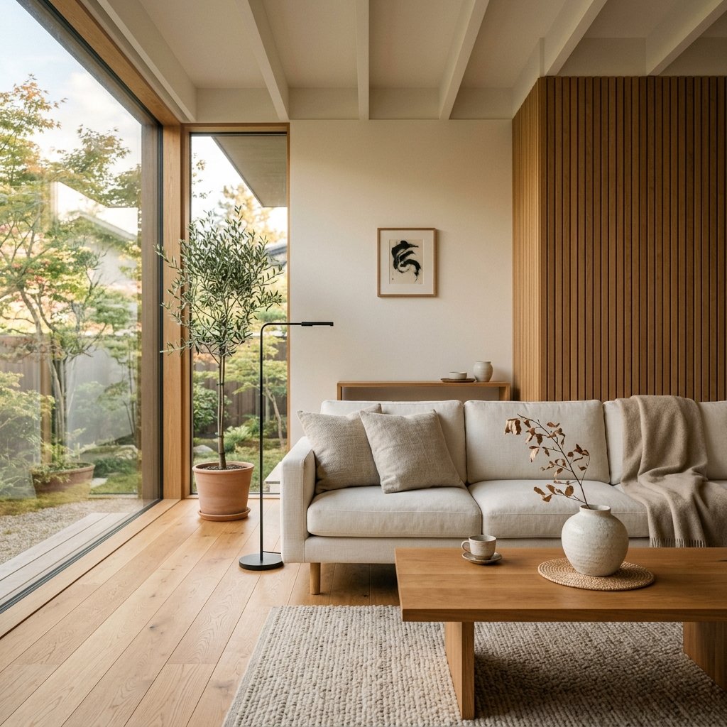 A modern Japandi style interior by Savan Studio